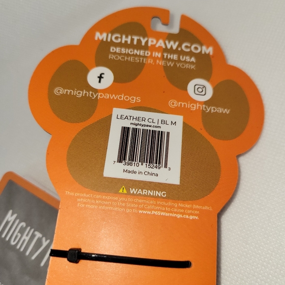Mighty Paw Leather Dog Collar - Picture 4 of 4